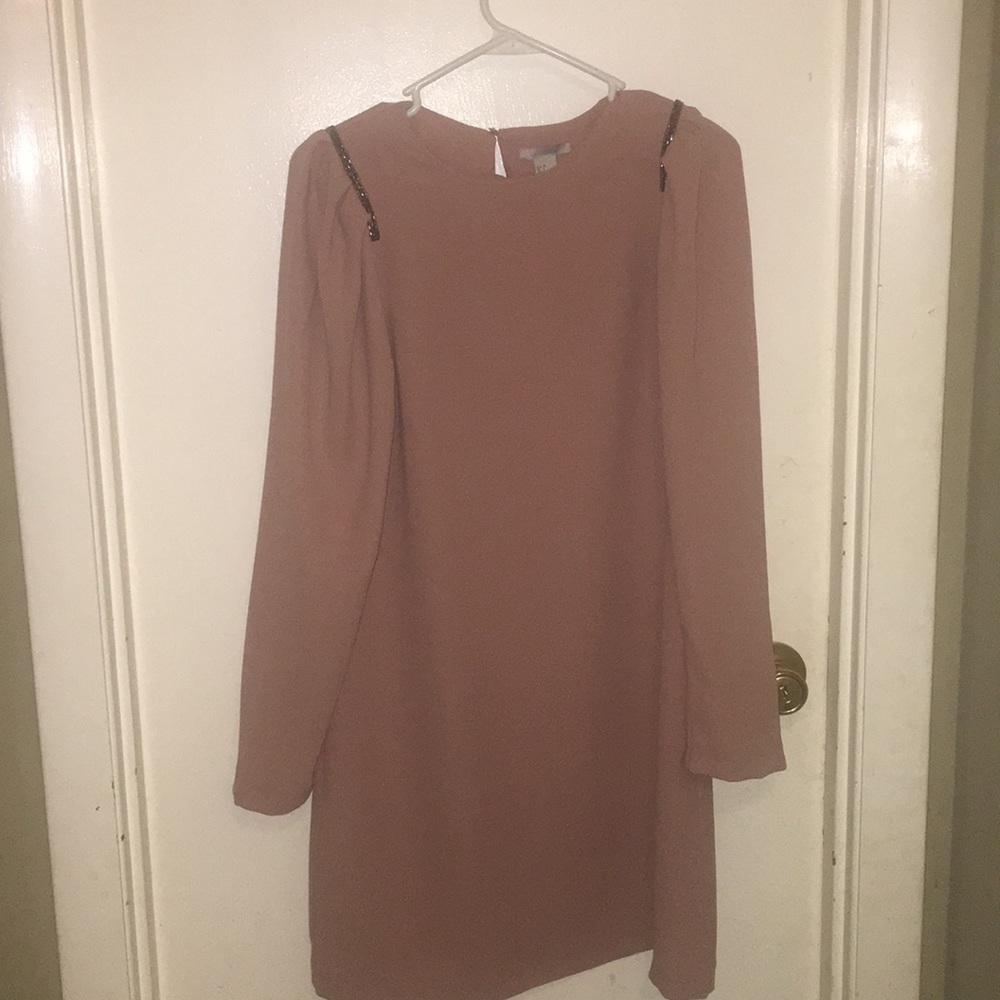 Pastel pink evening dress
